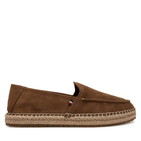 Tommy Hilfiger Espadrile Tommy Hilfiger Hilfiger Flex Espa Suede Loafer FM0FM05392 Smeđa