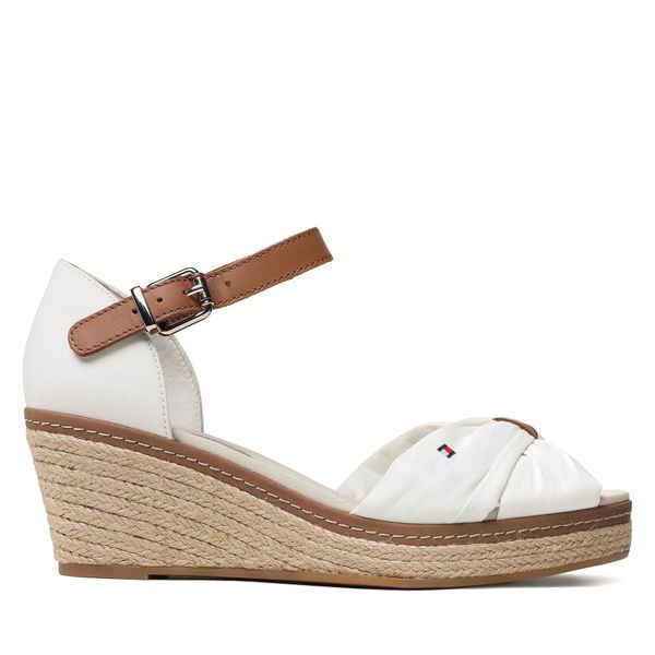 Tommy Hilfiger Espadrile Tommy Hilfiger Iconic Elba Sandal FW0FW00906 Ecru YBL