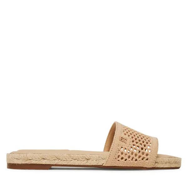 Tommy Hilfiger Espadrile Tommy Hilfiger Knit Mesh Espadrille Flat Sandal FW0FW08744 Bež