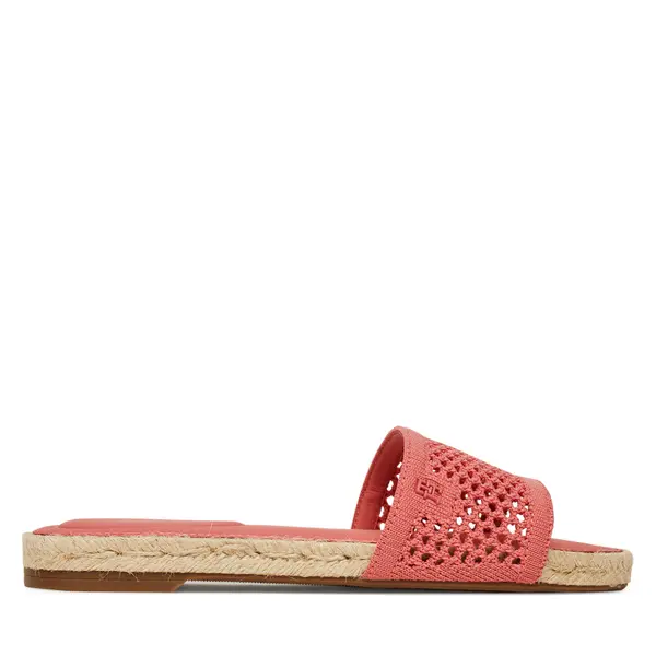 Tommy Hilfiger Espadrile Tommy Hilfiger Knit Mesh Espadrille Flat Sandal FW0FW08744 Koraljna