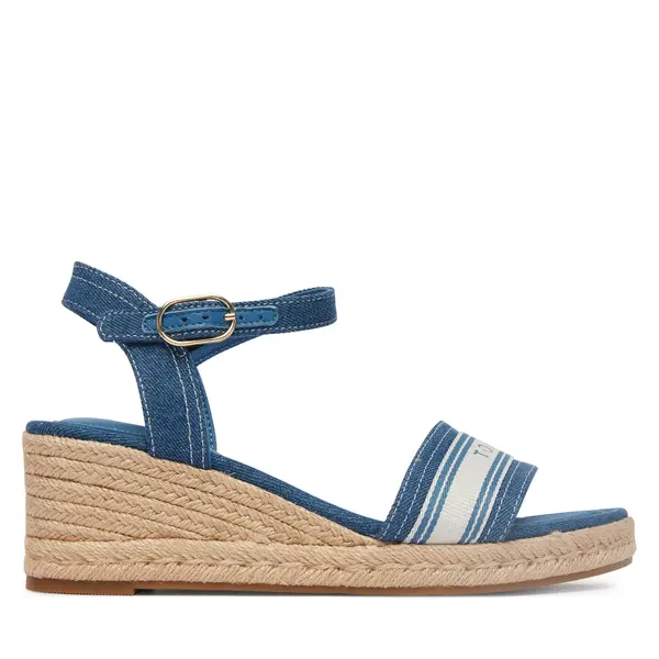 Tommy Hilfiger Espadrile Tommy Hilfiger Mid Wedge Espad Webbing FW0FW09230 Plava