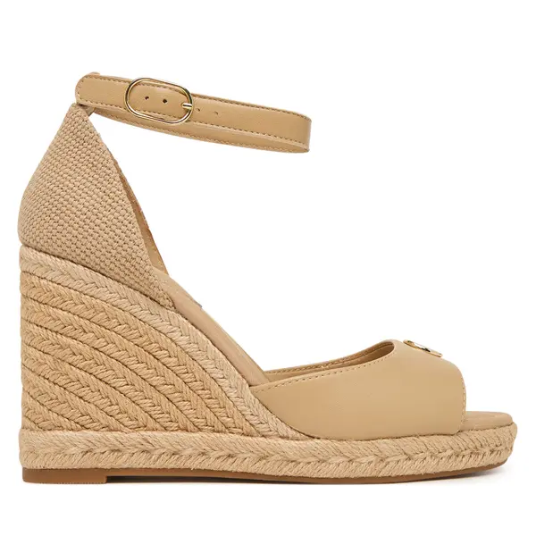 Tommy Hilfiger Espadrile Tommy Hilfiger Plate High Wedge Espad FW0FW09517 Svijetlo bež
