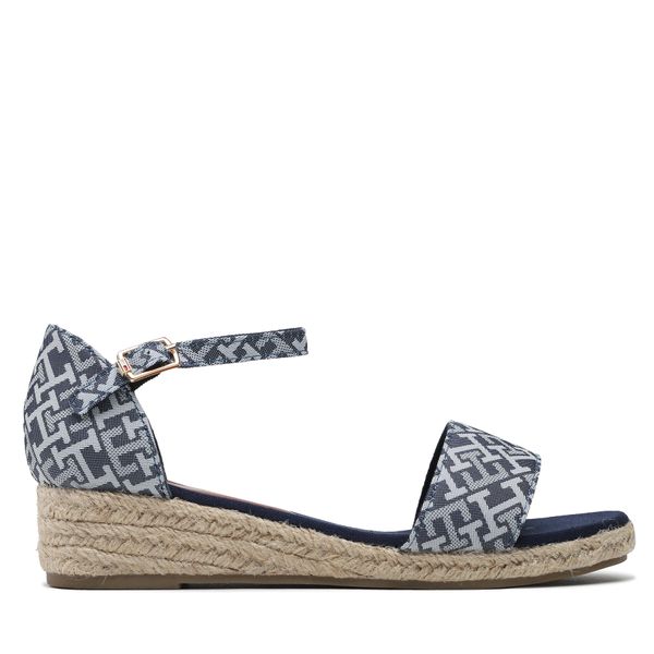 Tommy Hilfiger Espadrile Tommy Hilfiger Rope Wedge Sandal Denim T3A7-32776-0048 S Denim 806