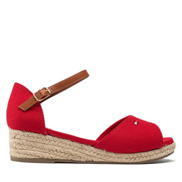 Tommy Hilfiger Espadrile Tommy Hilfiger Rope Wedge Sandal T3A7-32185-0048 S Red 300