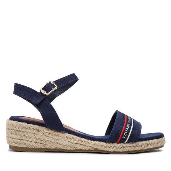 Tommy Hilfiger Espadrile Tommy Hilfiger Rope Wedge Sandal T3A7-32777-0048 M Blue