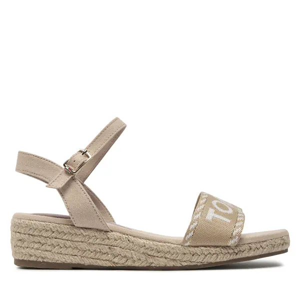 Tommy Hilfiger Espadrile Tommy Hilfiger Rope Wedge Sandal T3A7-33287-0890 S Bež