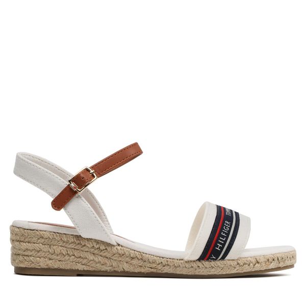 Tommy Hilfiger Espadrile Tommy Hilfiger Rope Wedge T3A7-32777-0048X100 S White/Tobacco X100
