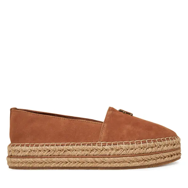 Tommy Hilfiger Espadrile Tommy Hilfiger Suede Platform Espadrille FW0FW08586 Smeđa