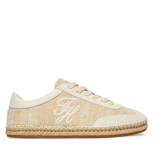 Tommy Hilfiger Espadrile Tommy Hilfiger Th Heritage Rope Sneaker FW0FW09108 Écru