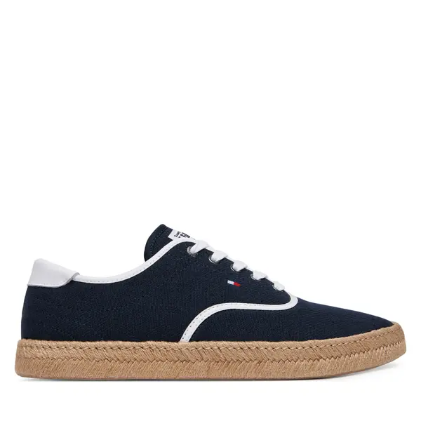 Tommy Hilfiger Espadrile Tommy Hilfiger Th Hi Vulc Core Jutte Canvas FM0FM05872 Tamnoplava
