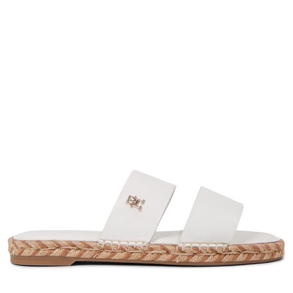 Tommy Hilfiger Espadrile Tommy Hilfiger Th Leather Flat Esp Sandal FW0FW07931 Crna