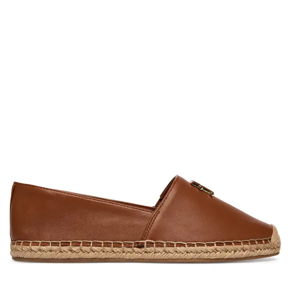 Tommy Hilfiger Espadrile Tommy Hilfiger Th Logo Leather Espadrille FW0FW09246 Smeđa