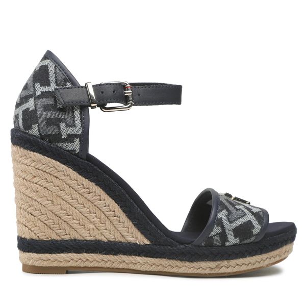 Tommy Hilfiger Espadrile Tommy Hilfiger Th Monogram Denim Wedge FW0FW06935 Denim Monogram 0G4