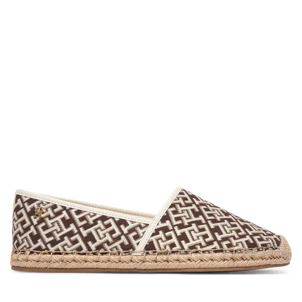 Tommy Hilfiger Espadrile Tommy Hilfiger Th Monogram Jacquard FW0FW09501 Smeđa