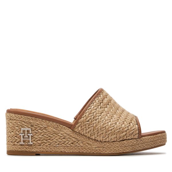 Tommy Hilfiger Espadrile Tommy Hilfiger Th Rope Wedge Sandal FW0FW07927 Bež