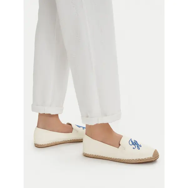 Tommy Hilfiger Espadrile Tommy Hilfiger Th Script Summer Espadrille FW0FW09240 Bijela