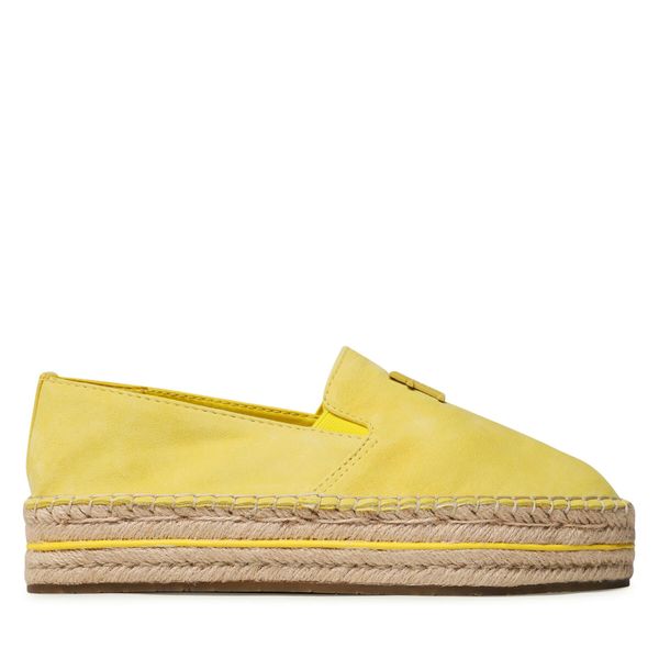 Tommy Hilfiger Espadrile Tommy Hilfiger Th Suede Platform Espadrille FW0FW07069 Vivid Yellow ZGS