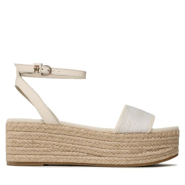 Tommy Hilfiger Espadrile Tommy Hilfiger Th Woven Platform Sandal FW0FW07345 Sugarcane AA8