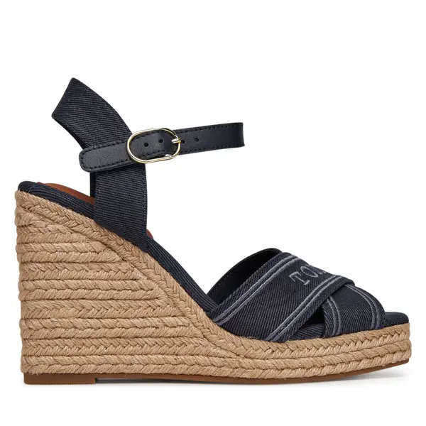 Tommy Hilfiger Espadrile Tommy Hilfiger Tommy Hilfiger Espad High Wedge FW0FW08668 Tamnoplava