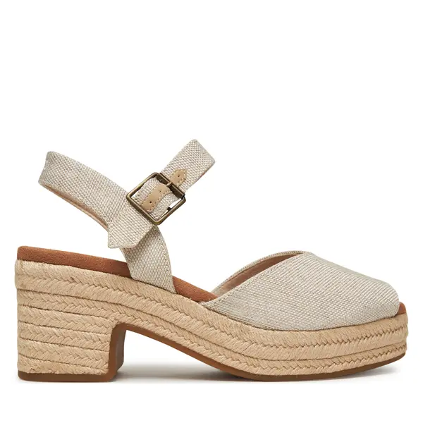 TOMS Espadrile Toms Isla Peep Toe 10021977 Écru