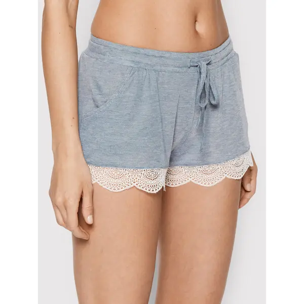 Etam Etam Kratke pidžama hlače Warm Day 6485851 Plava Regular Fit