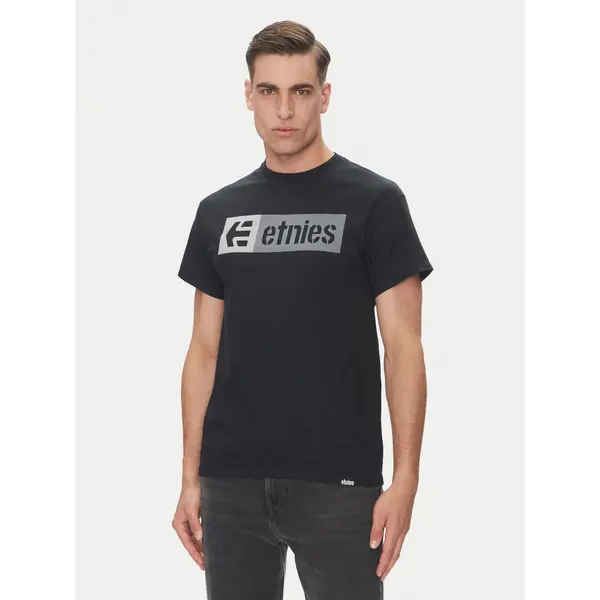 Etnies Etnies T-shirt New Box 4130002282 Crna Regular Fit