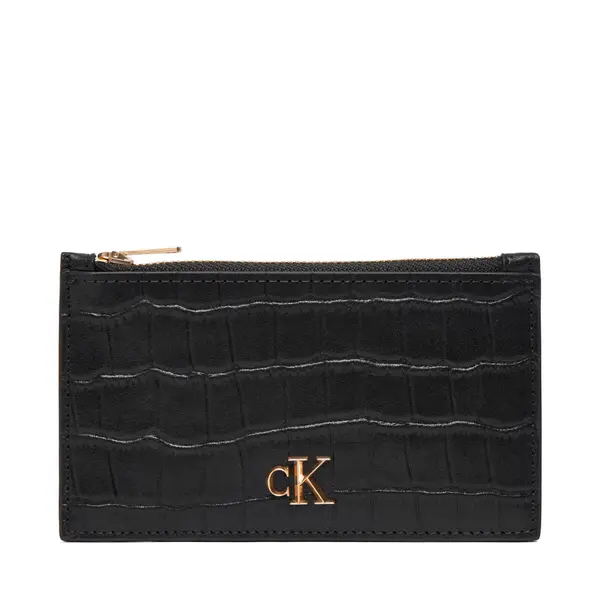 Calvin Klein Etui za kreditne kartice Calvin Klein Ck Croc 6 Cc Cardcase LV04F1094G Crna