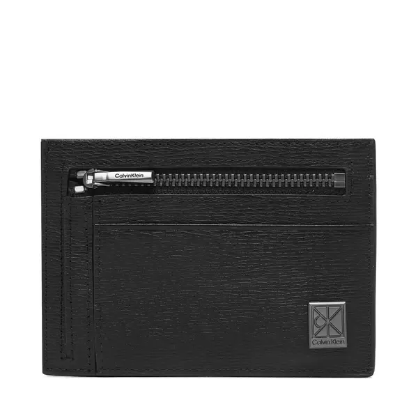 Calvin Klein Etui za kreditne kartice Calvin Klein Emblem Hw Id Cardholder LV04D1168G Crna