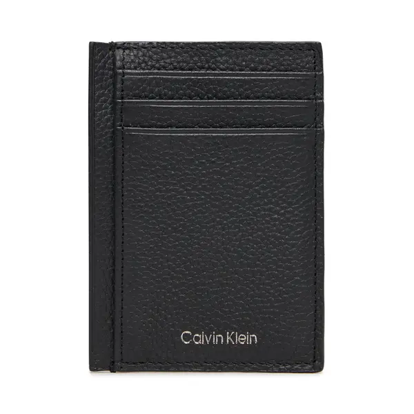 Calvin Klein Etui za kreditne kartice Calvin Klein Foil Emboss Ns Card Case LV04D1061G Crna