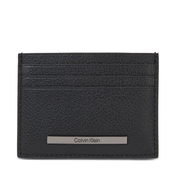 Calvin Klein Etui za kreditne kartice Calvin Klein Modern Bar Cardholder 6Cc K50K510892 Ck Black BAX