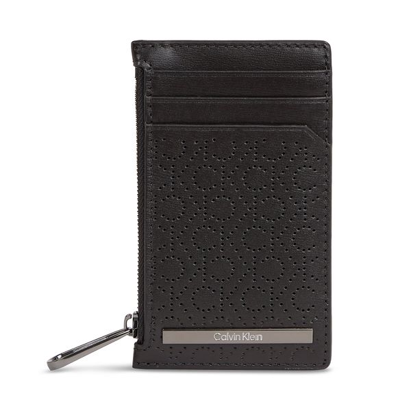 Calvin Klein Etui za kreditne kartice Calvin Klein Modern Bar Ns Cardholder 6Cc K50K511837 Ck Mono Perf Black 0GK