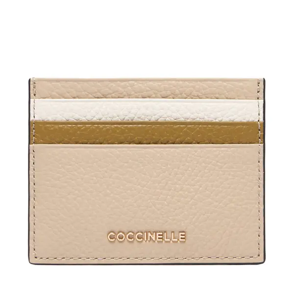 Coccinelle Etui za kreditne kartice Coccinelle M10 Metallic Tricolor E2 M10 12 95 01 Bež