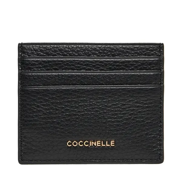 Coccinelle Etui za kreditne kartice Coccinelle MW5 Metallic Soft E2 MW5 12 95 01 Crna