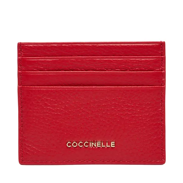 Coccinelle Etui za kreditne kartice Coccinelle MW5 Metallic Soft E2 MW5 12 95 01 Crvena