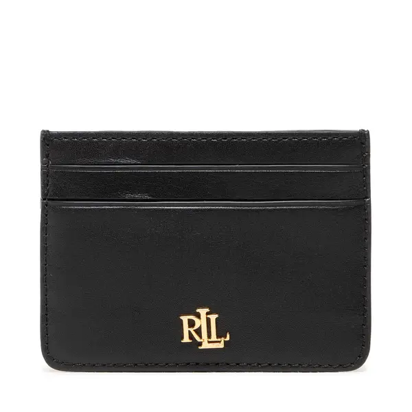 Lauren Ralph Lauren Etui za kreditne kartice Lauren Ralph Lauren Slim Card 432876732001 Crna