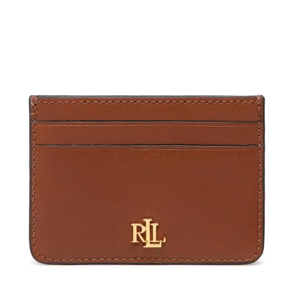 Lauren Ralph Lauren Etui za kreditne kartice Lauren Ralph Lauren Slim Card 432876732002 Smeđa