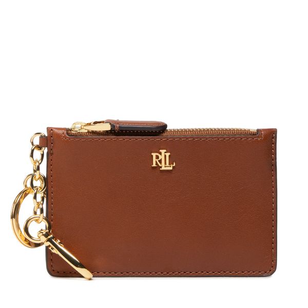 Lauren Ralph Lauren Etui za kreditne kartice Lauren Ralph Lauren Zip Card Cas 432876731001 Lauren Tan