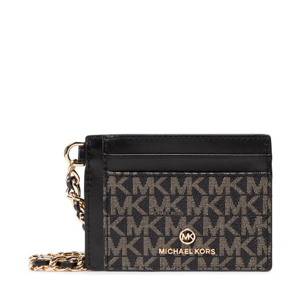 MICHAEL Michael Kors Etui za kreditne kartice MICHAEL Michael Kors Jest Set Charm 34F2GT9D5O Blk/Gold