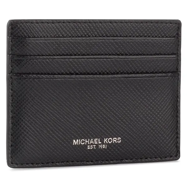 MICHAEL Michael Kors Etui za kreditne kartice MICHAEL Michael Kors Tall Card Case 39F6LHRD2L Crna