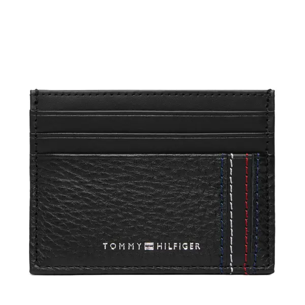Tommy Hilfiger Etui za kreditne kartice Tommy Hilfiger Th Central Cc Holder AM0AM14228 Crna