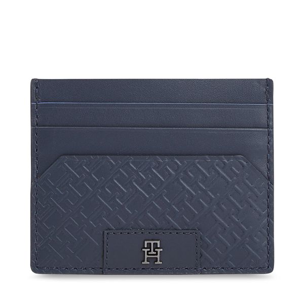 Tommy Hilfiger Etui za kreditne kartice Tommy Hilfiger Th Monogram Cc Holder AM0AM12169 Space Blue DW6