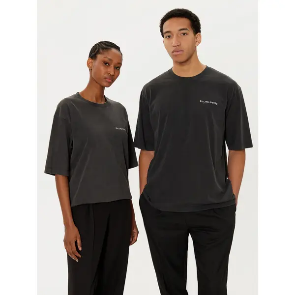 Filling Pieces Filling Pieces T-shirt Unisex 7441378 Crna Boxy Fit