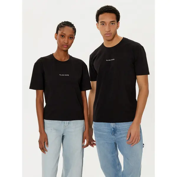 Filling Pieces Filling Pieces T-shirt Unisex 7443400 Crna Slim Fit