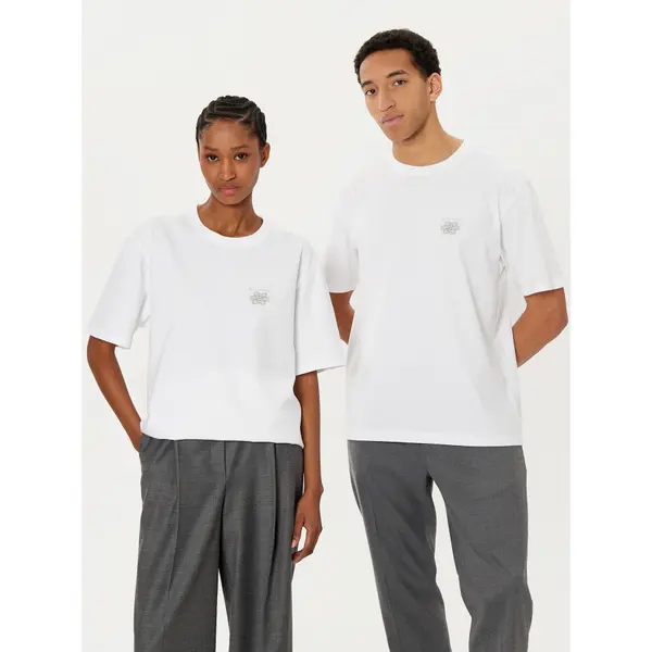 Filling Pieces Filling Pieces T-shirt Unisex Embroidered Knot 7449986 Bijela Regular Fit