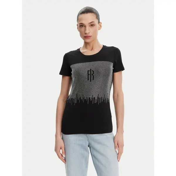 Fracomina Fracomina T-shirt FP25ST3002J449N4 Crna Regular Fit