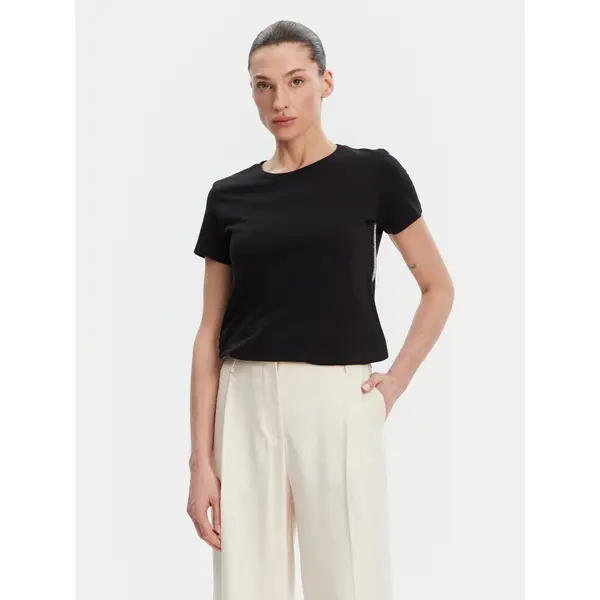 Fracomina Fracomina T-shirt FS25ST3002J400G5 Crna Regular Fit