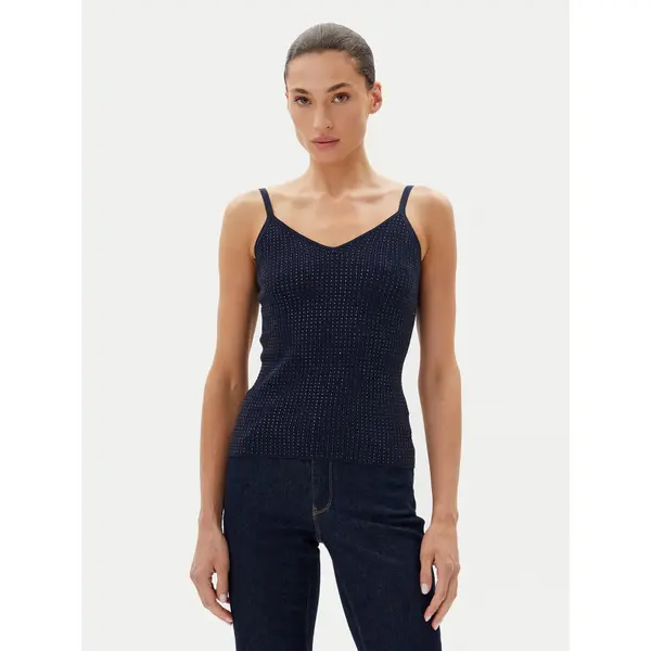 Fracomina Fracomina Top FR25ST4006K410J9 Tamnoplava Slim Fit