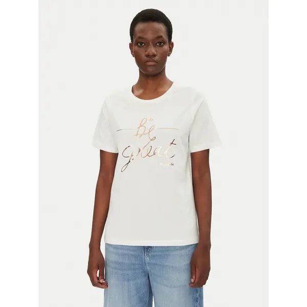 Fransa Fransa T-shirt 20615334 Bijela Regular Fit