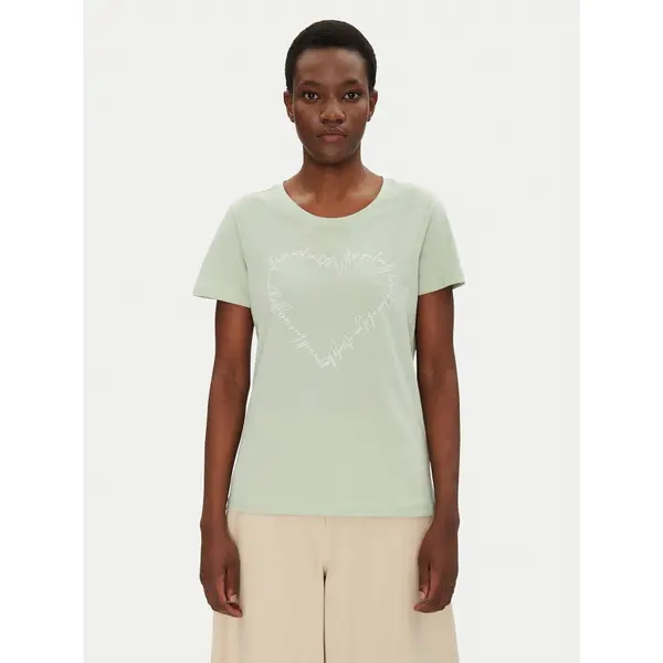 Fransa Fransa T-shirt 20615482 Zelena Regular Fit