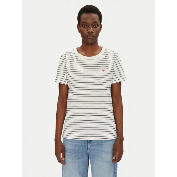 Fransa Fransa T-shirt 20615521 Bijela Regular Fit